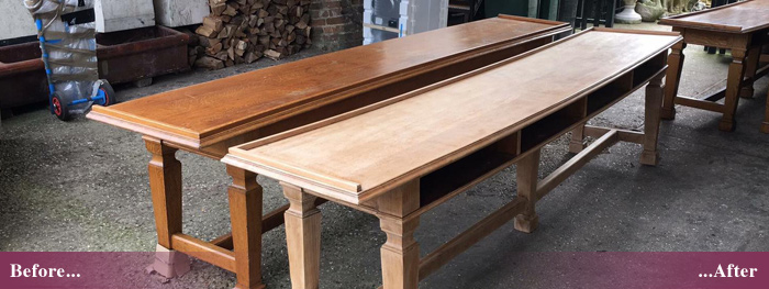 Furniture stripping and repainting