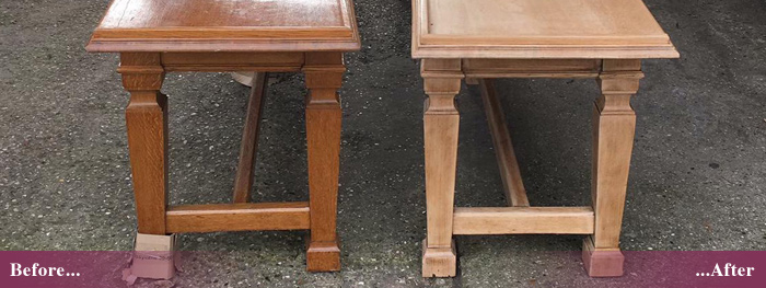 Furniture stripping and repainting