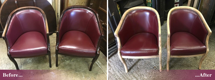 Furniture stripping and repainting
