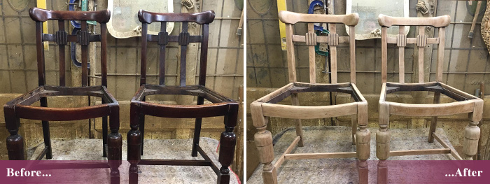 Furniture stripping and repainting