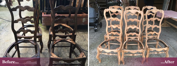 Furniture stripping and repainting