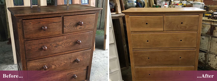 Furniture stripping and repainting