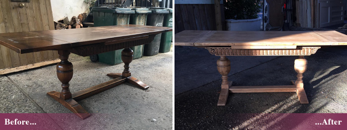 Furniture stripping and repainting