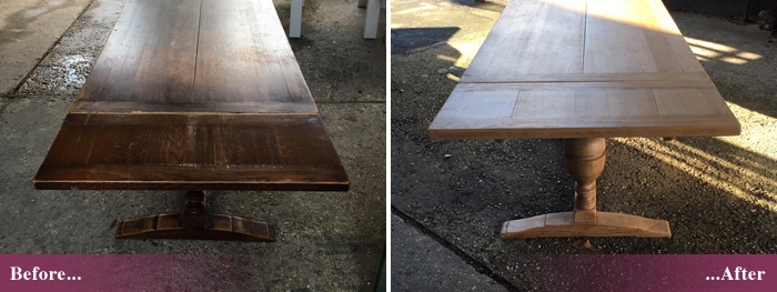 Furniture stripping and repainting