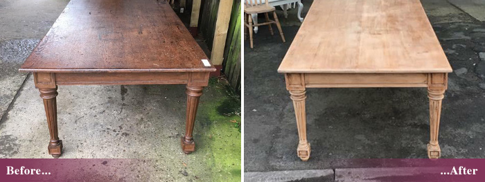Furniture stripping and repainting