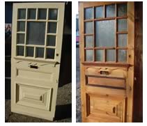 stripped door